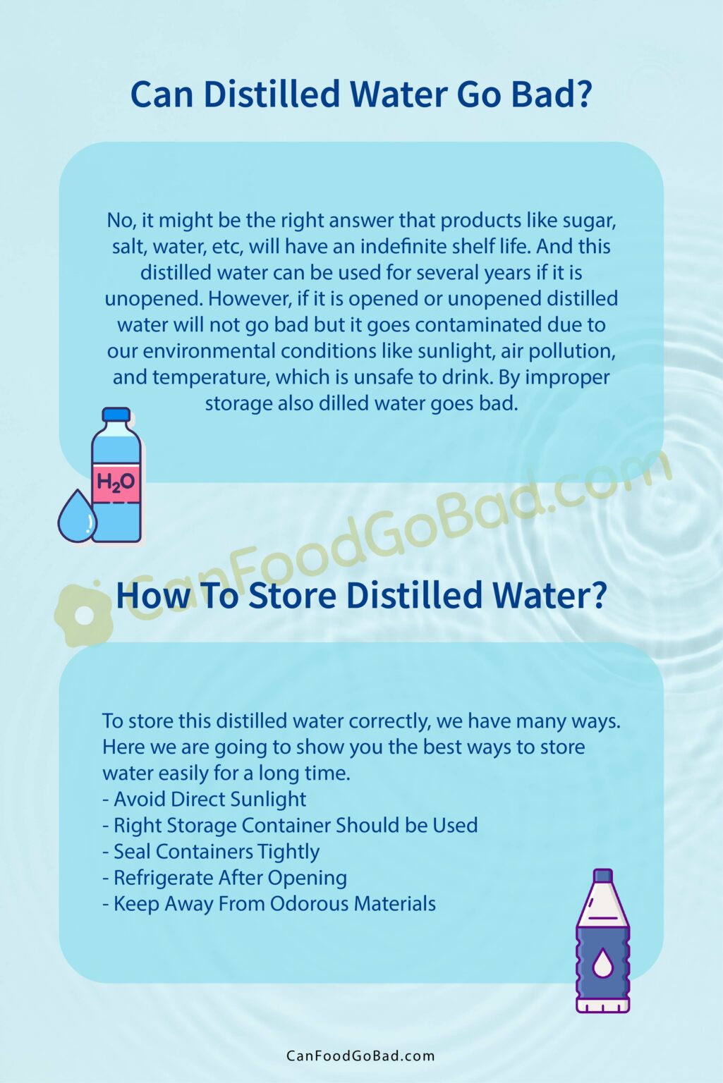Can Distilled Water Go Bad? All You Need to Know Can Food Go Bad