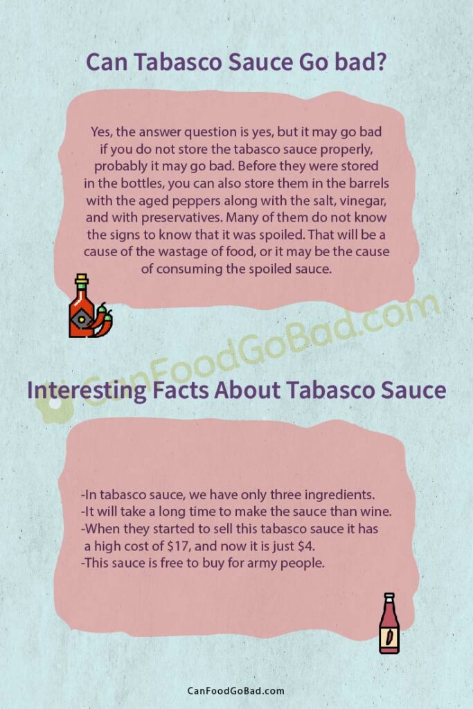 Can Tabasco Sauce Go Bad & Expire If it is Not Refrigerated? Can Food Go Bad