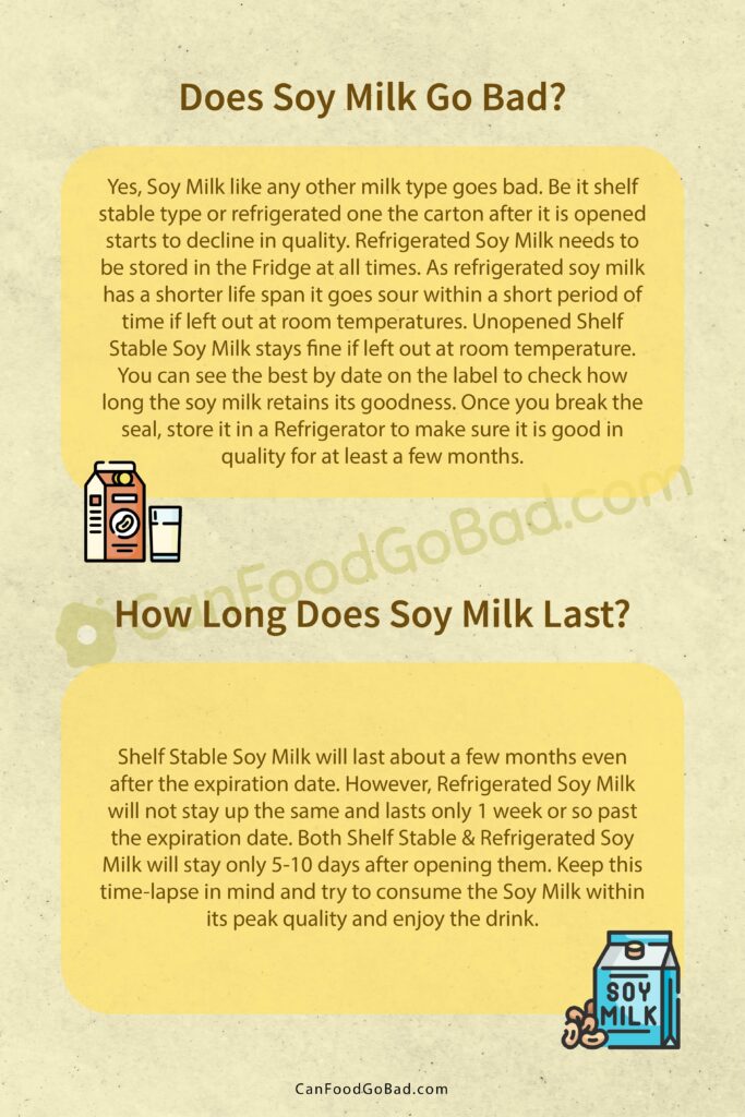 Can Soy Milk Go Bad? How To Tell & What To Do It? Can Food Go Bad