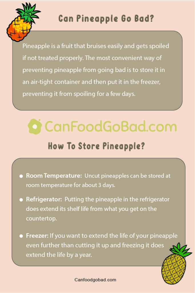Can Pineapple Go Bad Shelf Life & Spoilage Summary Tips to Store Pineapple Can Food Go Bad
