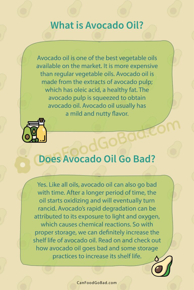 When Does Avocado Oil Go Bad? Here’s How To Tell Avocado Oil Expired or Spoiled Can Food Go Bad